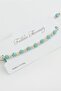 Cube Ball Metal Crystal Bracelet - Turquoise