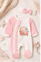 100% Cotton Premium 2-Piece Baby Romper Set (Romper + Bandana) - 3