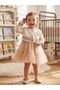 Birthday Dress with Gold Embroidery Detail and Bolero Jacket