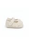 - Baby Blossom Lace Mary Jane Shoes - Beige & White - 0M to 18M - 3