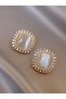 Set of 6 - Faux Pearl Embellished Earrings - 2