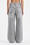 Women's Palazzo Jeans with Complete Button Detailing on the Front - 2