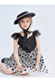 Girls Polka Dot Ruffled Mesh Dress - 3