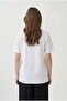 White-Crew Neck Cotton T-Shirt - 3