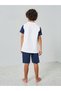 Boys Cotton Racing Car Print T-Shirt and Shorts Set - 4