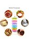 VIO® 6 PCS Colorful Plastic Mini Food Storage Containers with Lids - 4