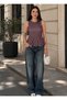 Women's Polka Dot Crew Neck Peplum Sleeveless Summer Blouse - 2