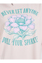 Light Pink Floral Graphic T-Shirt - 3