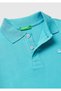 Boy's Light Blue Logo Pique Polo T-Shirt - 3