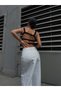 Women's High Waist Slit Maxi Length Jean Skirt - 100% Cotton Denim - 6