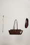 Rectangular Baguette Shoulder Bag Brown - 3
