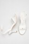 Women's Ankle Strap Black Heeled Open Toe Buckle Sandals - 6