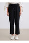 Black Elastic Waist Women's Trousers - 2