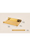 Gold Decorative Tray – Metal & Plexi Presentation Tray 30X15 cm - 5