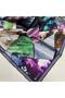 Navy Blue Geometric Pattern Tivil Silk Scarf Ist 3575 - 6