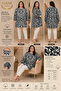 Moda Başak 100% Cotton Woven Patterned Tunic Comfortable Cut Plus Size - 4