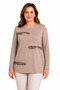 Women's Middle Age and Above High Quality Laser Printed Mother Combed Cotton Blouse 30586