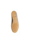 Lyra Night Blue Genuine Leather Women's Ballerinas with Gold Buckle - 8