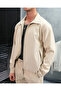 Plain Fabric Oversize Zippered Top and Bottom Jogger Set - 3