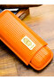 Luxury Cigar Leather Case For 2 Cigar Case Portable Leather Cigar Case Cigar Tube Gift Box (Orange) - 2