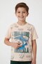 Green Shark Printed Crew Neck Boys' Shorts Set 23837 - 2