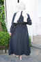 Anthracite Patterned Modal Shirt and Skirt Set - 2