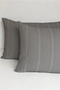 Seranova Bordered 2 Pieces 50X70 Pillowcases 100% Cotton Covered Hotel Type Durable - 2