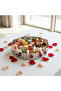 Stylish Round Stainless Steel Serving Tray with Palm Tree Design 35 × 7.5 cm - 2