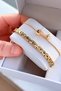 Oval Case Gold Color Women's Wristwatch Steel Band Japanese Movement Gift Special Boxed Hmby2070C1 - 5