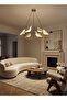 Modern Lighting, Chandelier, Light, Dove shape, Suitable for bedroom and living room, Adjustable height, Gold, 60x16x12 - 2