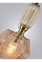 Modern Lighting, Single pendent, 24x34 cm, Light, champagne glass pendent, Suitable for bedroom, kitchen, coffee shop, Adjustable height - 3