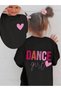 Dance Girl Printed Crew Neck 100% Cotton Short Sleeve Kids and Teenagers T-Shirt