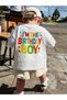 I'M the Birthday Boy Printed Crew Neck 100% Cotton Short Sleeve Kids and Teenagers T-Shirt