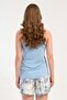Pajama Set with Rope Straps and Shorts Light Blue-512203 - 8