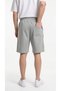 Men's Gray Color Shorts with Front Zipper Pockets, Side Pockets and Back Pockets - 7
