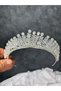 Vintage Style Zircon Stone Bridal Crown Wedding Engagement Hair Accessory Princess Model - 3