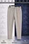 Boys' Plain Trousers with Elastic Waist Lycra Folded Cuffs Style 6.Mdl - 3