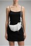 Mabel Croissant Model Knot Detailed Women's Hand and Shoulder Bag White - 2