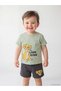 Rmz Gi̇yi̇m Farkiyla Lion King Printed Baby Boy T-Shirt and Shorts Set - 2