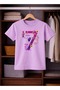 Birthday Girl, 7th Year Butterfly Birthday Graphic Print T-Shirt - 2