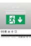 Exit Running Man Downwards Arrow
