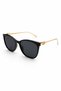 Miuna Cat Eye Women's Ultra Light Black Uv400 Filtered Sunglasses - 2