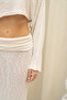 Naval White Crop Skirt Knitwear Set - 8
