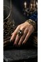 Bronze Vintage Women's Ring Authentic Copper Jewelry Zultanite Stone Hürrem Model Adjustable - 6