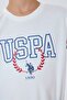 Boy's Licensed Uspa White Brand Printed T-Shirt-Navy Blue Bermuda Set - 3