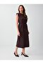 Bitter Brown Tie-Dye Detailed Sleeveless Midi Dress - 2