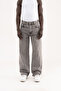 Men's Effect Baggy Jean Trousers Gray
