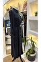 Belt Detailed Silk Dress 2002 Black - 6