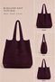 Natural Texture Detailed Modern Knitwear Daily Shoulder Bag - 2