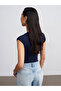 32894 V-Neck Fit T-Shirt-Dark Blue - 2